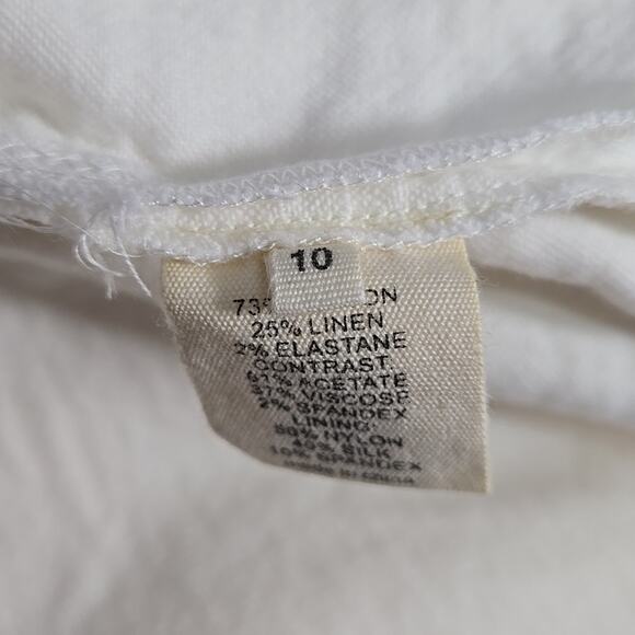 L'Agence Ruched Dress Cream Off-White Size 10 - Picture 4 of 7